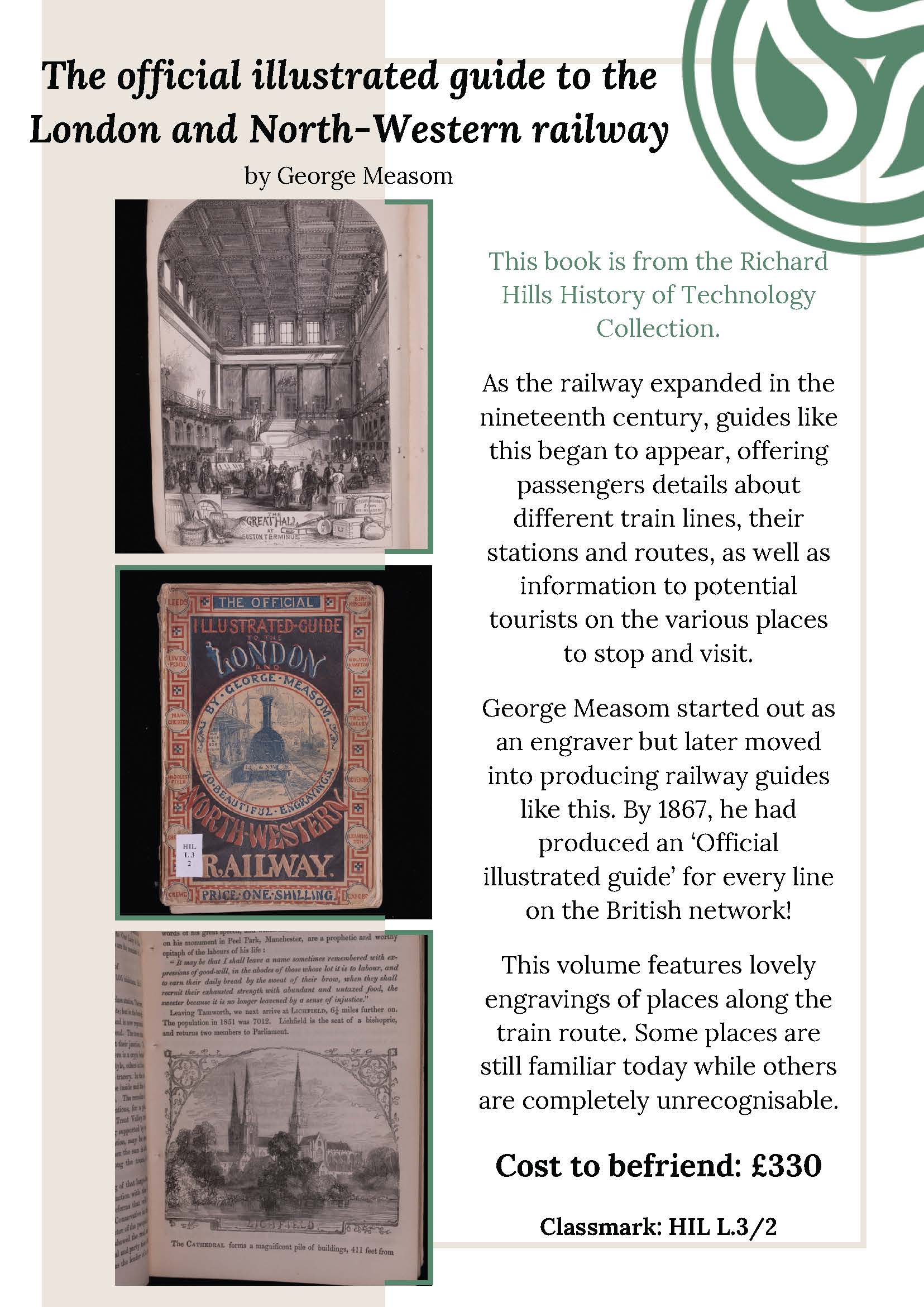 An information sheet about The official illustrated guide to the London and North-Western railway, by George Measom. A plain text version is available if you email library@gladlib.org